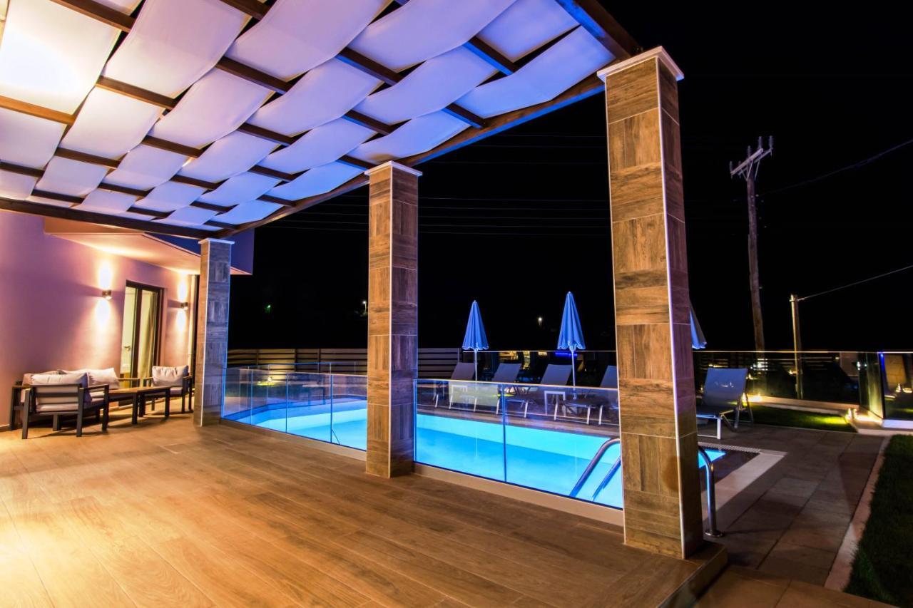 Villa Anthi, A Modern Villa With Salted Water Pool,Hot Tub & Bbq! Rethymno Exteriör bild